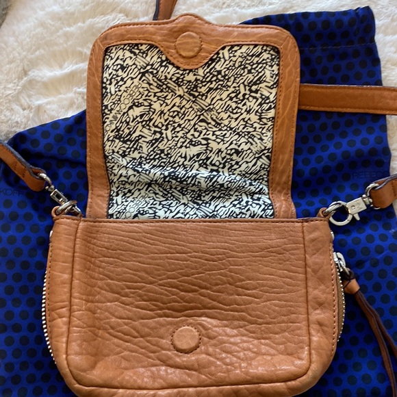 Rebecca Minkoff Studded Tan Leather Crossbody Bag - Picture 6 of 10